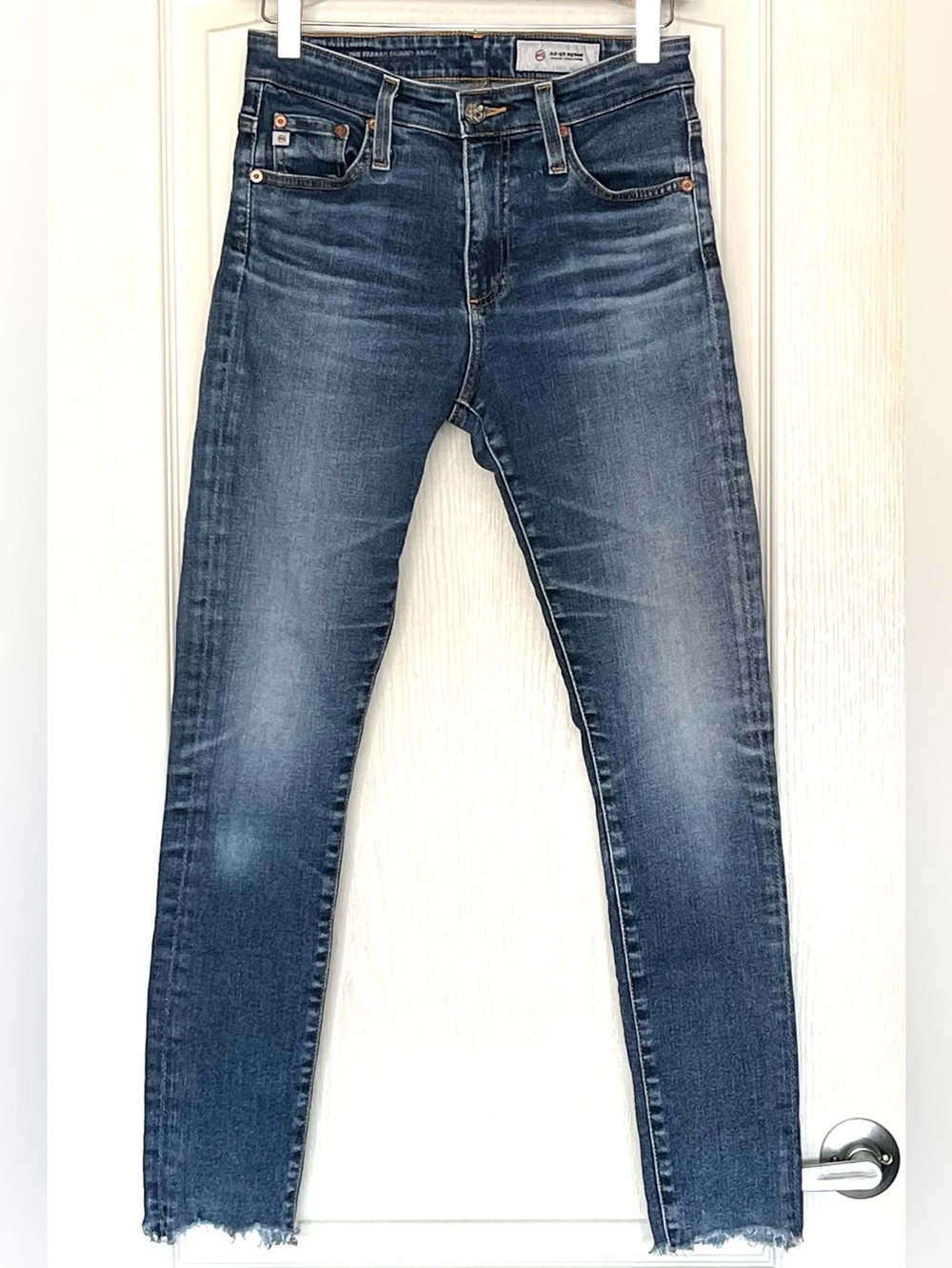 AG Adriano Goldschmied The Farrah Skinny Ankle Jeans 10 Years Wash Size 26R